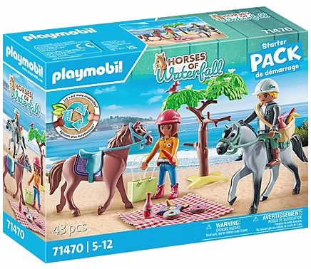 Playmobil 71470 Horseback Riding Trip to the beach with Amelia and Ben
