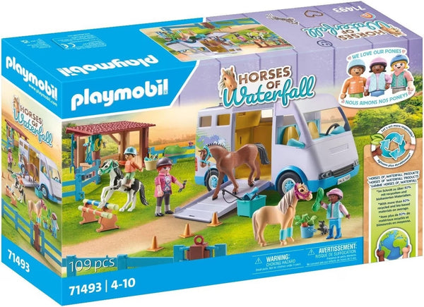 Playmobil 71493 Horses of Waterfall Mobile horse riding school