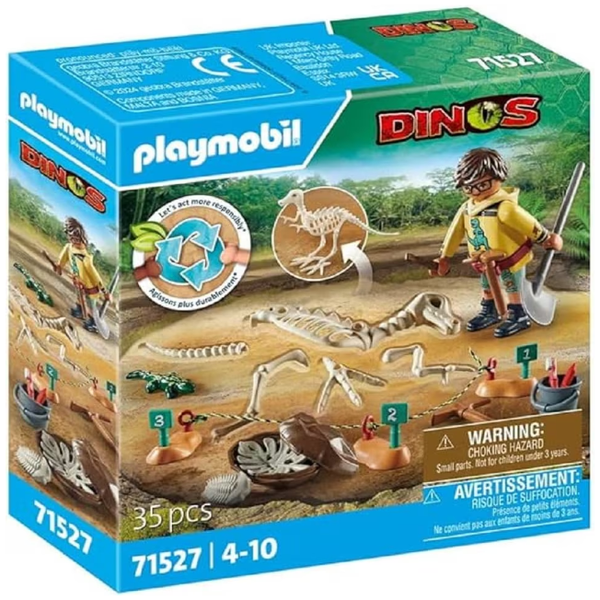 Playmobil 71527 Archaeological Dig With Dinosaur Skeleton