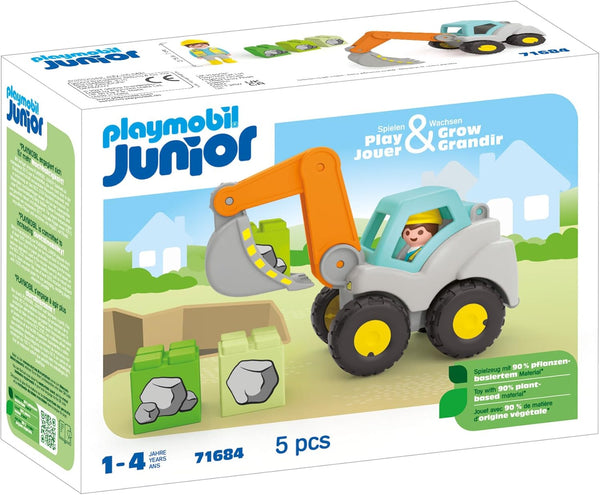 Playmobil 71684 1.2.3 JUNIOR: Shovel Excavator