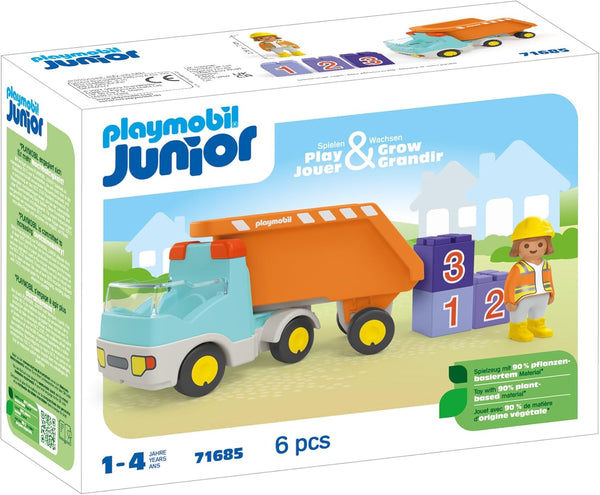 Playmobil 71685 1.2.3 JUNIOR: Dump Truck