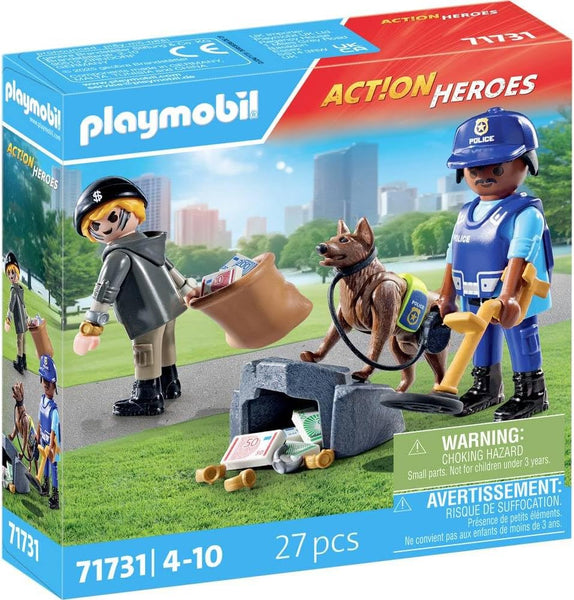 Playmobil 71731 Police Search with dog