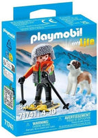 Playmobil 71741 Hiker with Saint Bernard