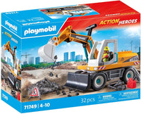 Playmobil 71749 Action Heroes Large Construction Excavator