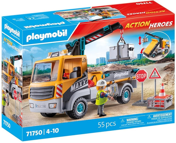 Playmobil 71750 Construction Truck with Crane