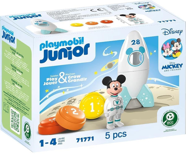 Playmobil 71771 1.2.3 JUNIOR: Disney Mickey Mouse's Rocket Space Adventure