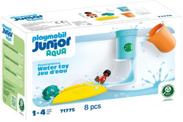 Playmobil 71775 1.2.3 JUNIOR: Aqua Pour and Play Water Tank with Slide
