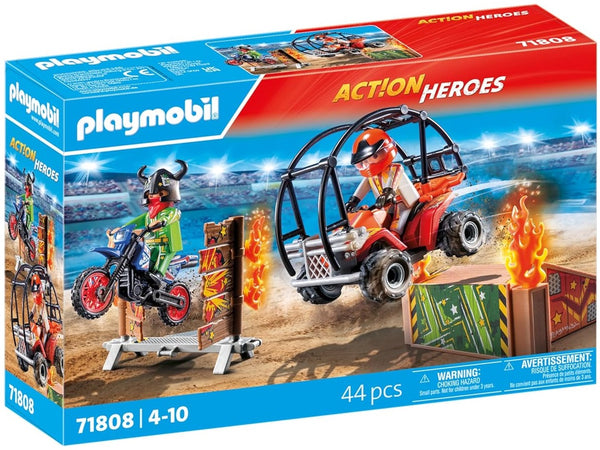 Playmobil 71808 Action Heroes Stunt Show Promo Pack
