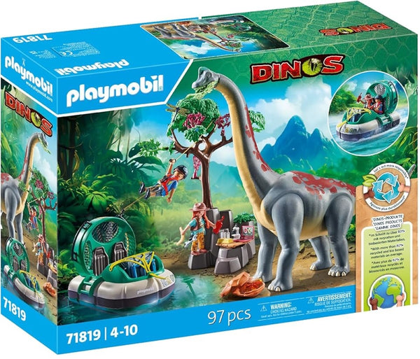 Playmobil 71819 Brachiosaurus with Hovercraft