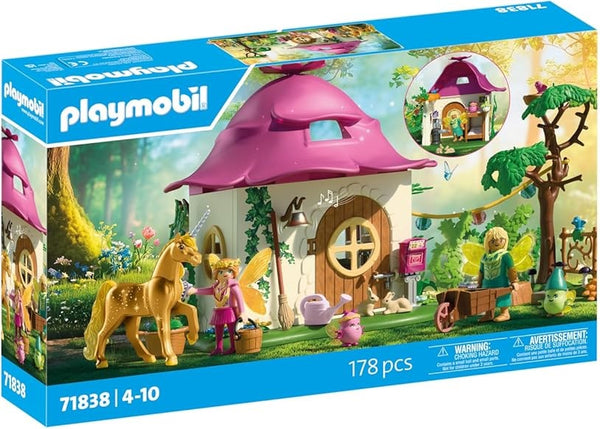 Playmobil 71838 Cozy Fairy Home with Golden Unicorn