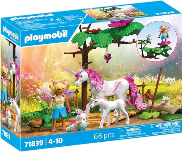 Playmobil 71839 Magical Unicorn Stable for Mother and Foal