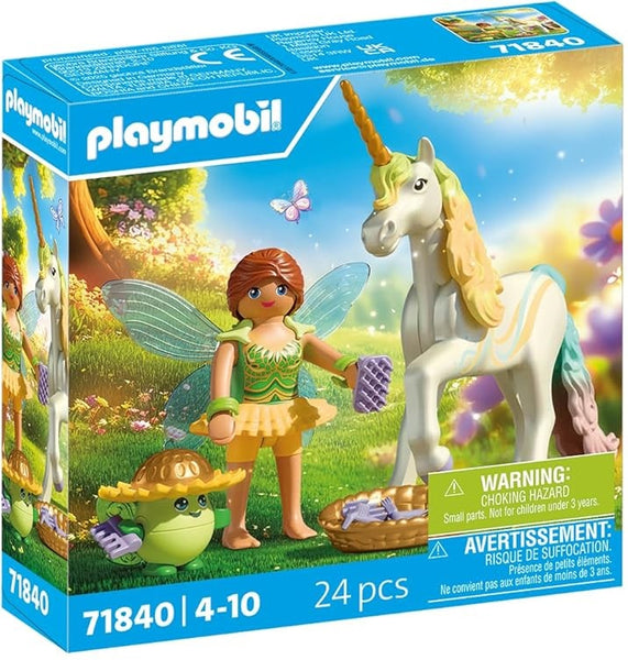 Playmobil 71840 Collectible Unicorn Rainbow Flower with Collectible Unicorn
