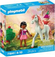 Playmobil 71841 Collectible Unicorn Sky Rose with Fairy