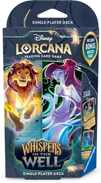 Lorcana Trading Card Game - Whispers In The Well - Starter Deck - Simba & Megara