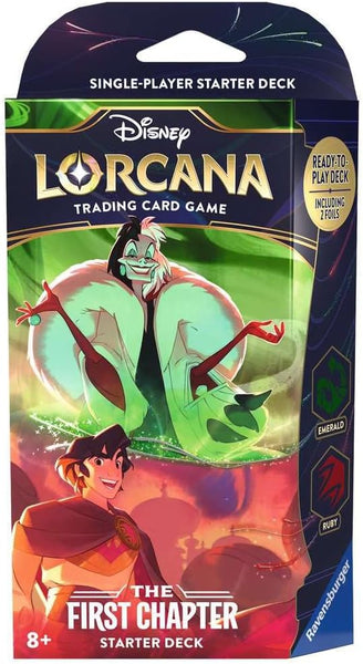 Lorcana Trading Card Game - The First Chapter - Aladdin and Cruella De Vil Starter Deck
