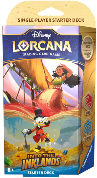 Lorcana Trading Card Game - Into the Inkland - Starter Deck - Moana and Uncle Scrooge