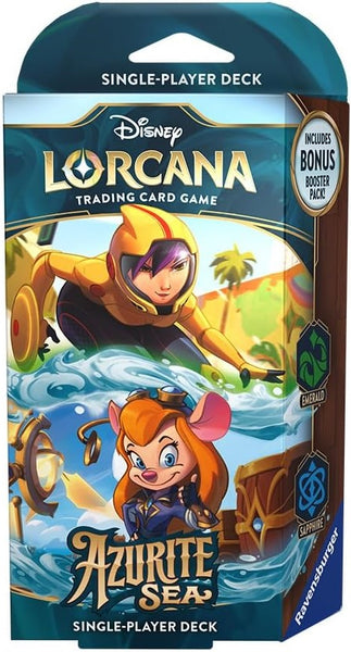 Lorcana Trading Card Game - Azurite Sea - Starter Deck - Go Go Tomago & Gadget