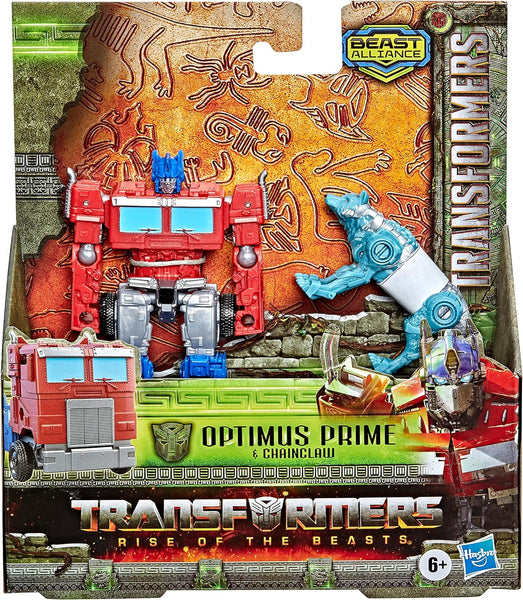 Transformers Rise of the Beast - Optimus Prime and Chainclaw