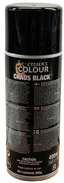 Citadel Model Paint Spray: Chaos Black