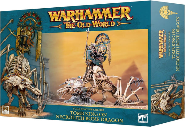 Warhammer The Old World - Tomb King On Necrolith Bone Dragon