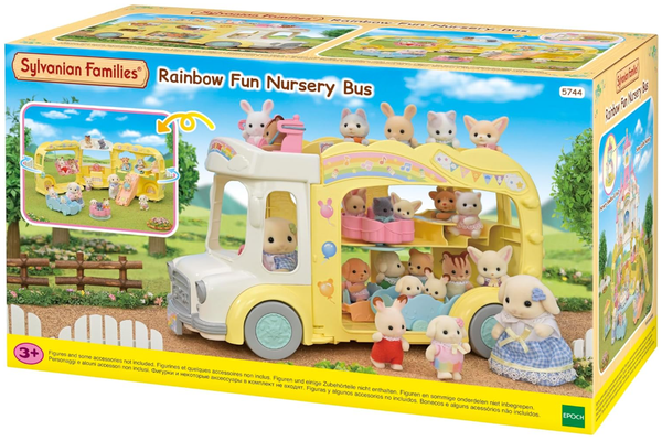 Sylvanian Families 5744 Rainbow Fun Nursery Bus