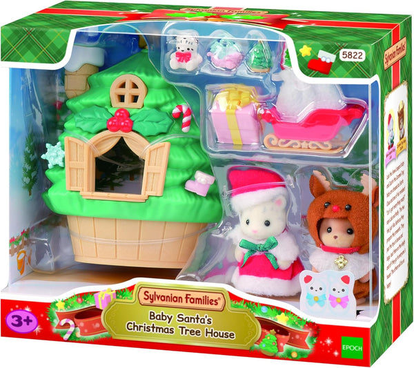 Sylvanian Families 5822 Baby's Santa Christmas Tree House