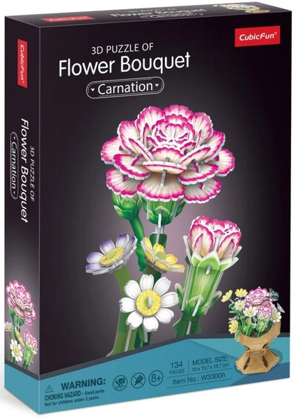 Laggon 3D Puzzle - Flower Bouquet: Carnation