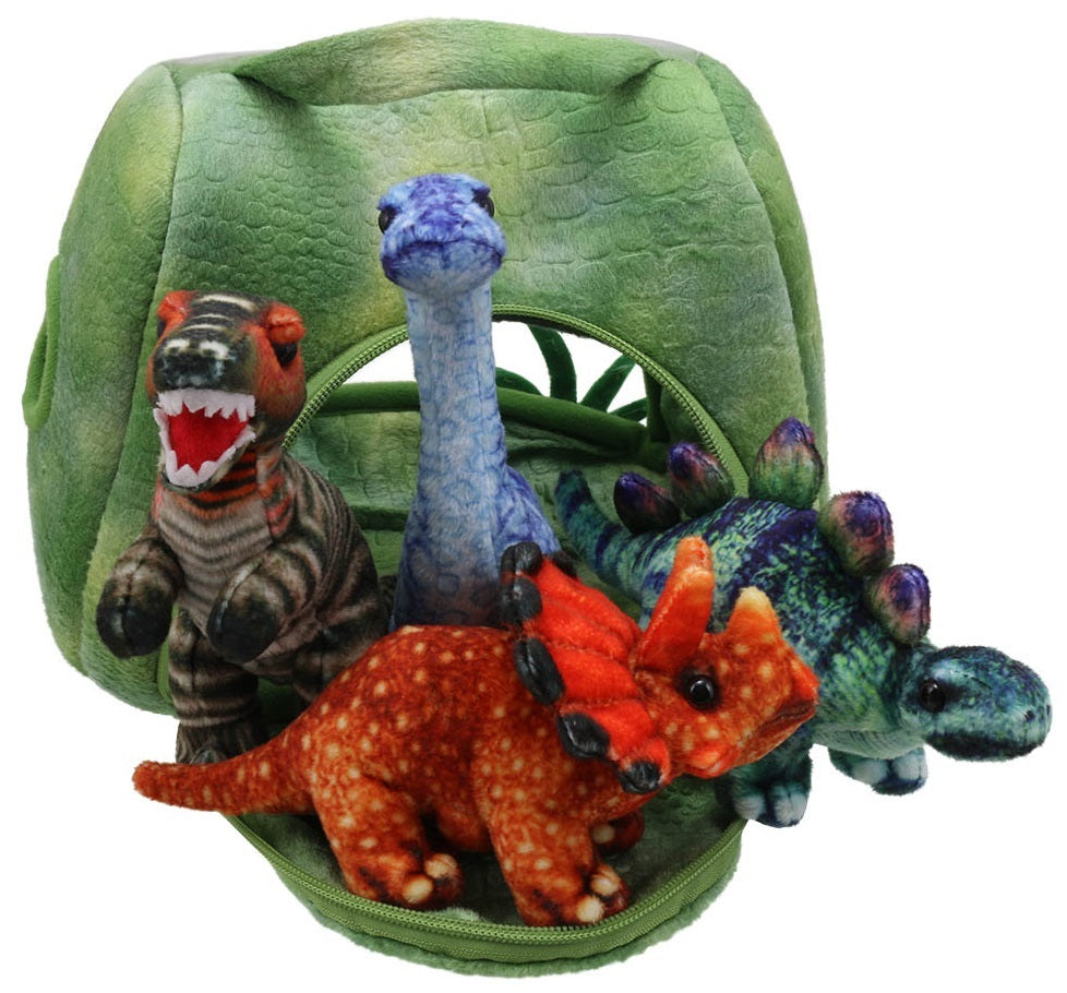 The Puppet Company - Hide Away Puppets - Dinosaur House Hand Puppet ...