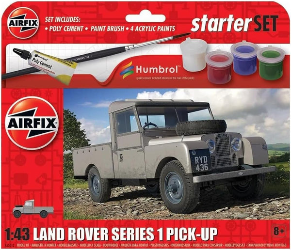 Airfix Medium Starter Set - Land Rover Series 1 Pick Up