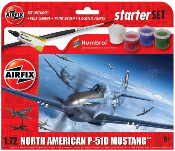 Airfix Small Starter Set - North American P-51D Mustang