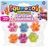 Squeezos Mini Glitter Cat Paw Squishies