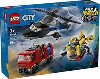 LEGO ® 60462 Helicopter, Fire Truck & Submarine Remix