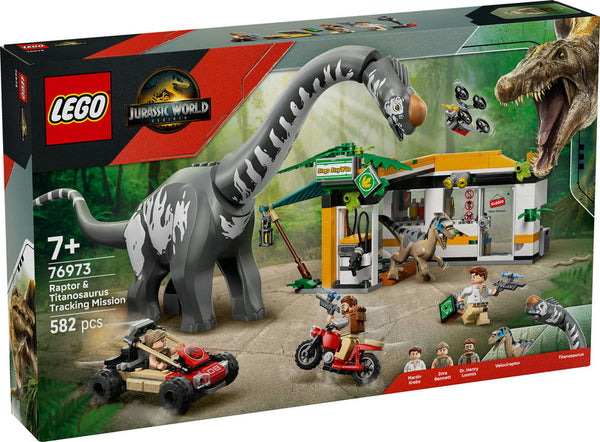 LEGO ® 76973 Raptor & Titanosaurus Tracking Mission