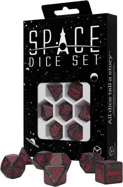 Q-Workshop Space Polyhedral 7 Dice Set