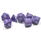 Chessex 25407 Dice Opaque Polyhedral 7 Dice Set - Purple