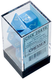 Chessex 25416 Dice Opaque Polyhedral 7 Dice Set - Light Blue