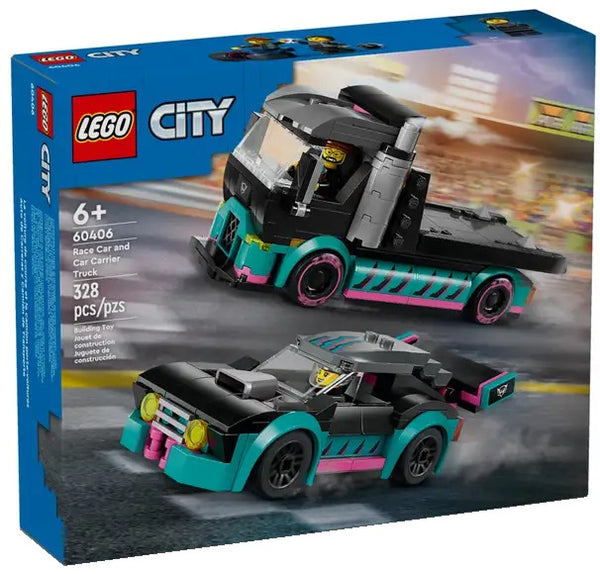LEGO ® 60406 Race Car and Car Carrier Truck