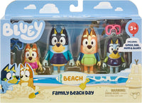 Bluey and Family: 4 Figure Pack - Beach Day