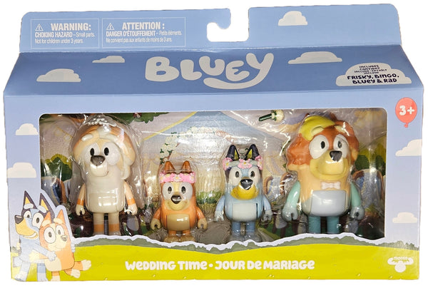 Bluey and Family: 4 Figure Pack - Wedding Day
