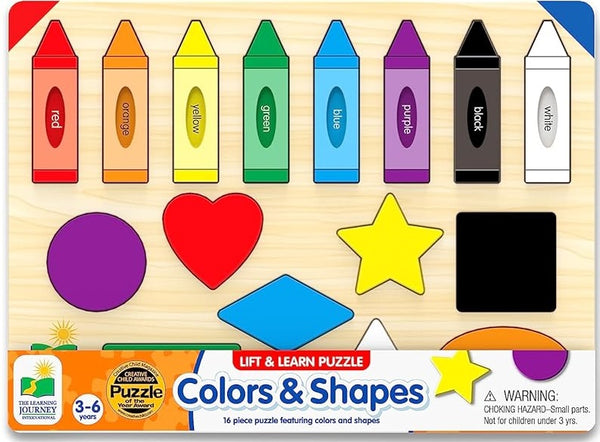 My First Lift & Learn Puzzle - Colours and Shapes
