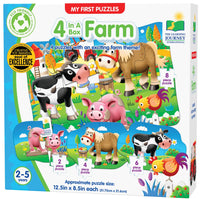 My First Puzzle Sets 4-In-A-Box Puzzles - Farm