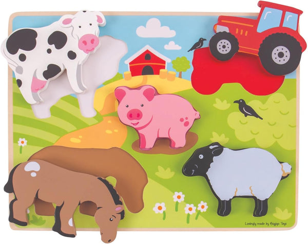 Bigjigs - Chunky Puzzle - Farm