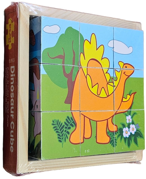 Bigjigs - Cube Puzzle - Dinosaurs