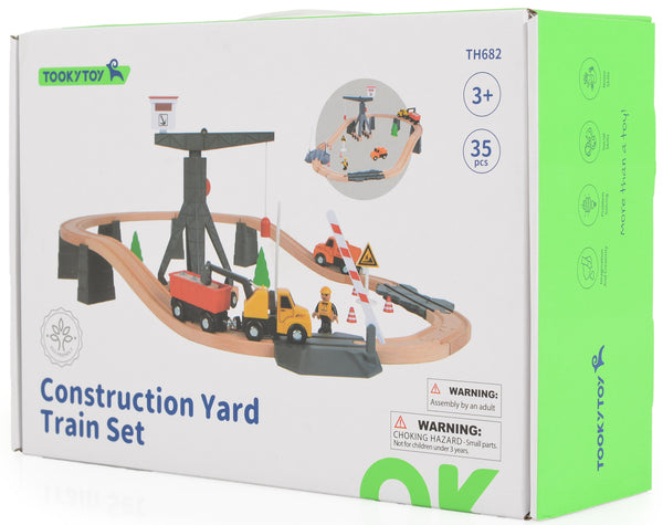 Tooky Toys - Construction Yard Train Set