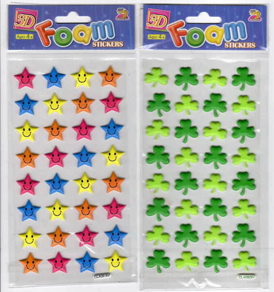Sticker Sheet - 3D Foam Stickers