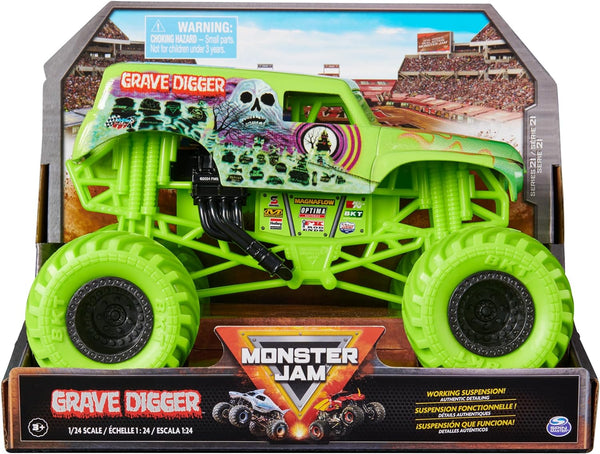 Monster Jam Official Monster Truck - Die-Cast Vehicle -  Grave Digger 1:24 Scale