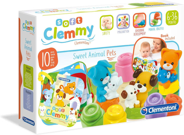 Clementoni - Baby Clemmy - Story Telling Pets Book