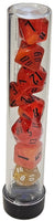 Sirius Dice Transparent Polyhedral 7 Dice Set - Fire Nebula