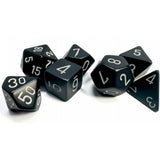 Chessex 25404 Dice Opaque Polyhedral 7 Dice Set - Black