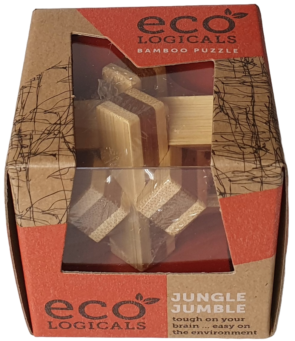 ECO Logicals Brainteaser Bamboo Puzzle Jungle Jumble Happy Go Lucky